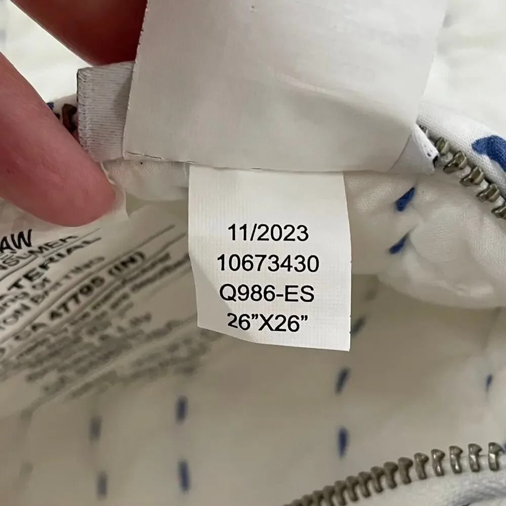 Serena & Lily Cambria Euro Sham French Blue